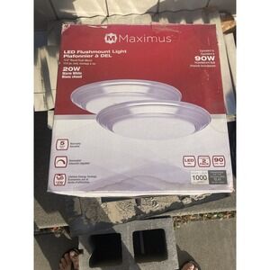 Maximus 10.8" LED Flushmount Ceiling Light 20W Warm White (90W Eqv) 2-Pack - Dim